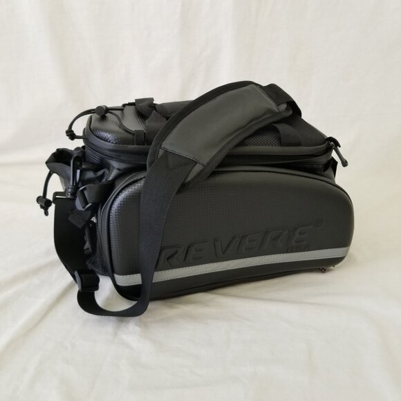 NWT! Revere Waterproof Rigid-Shell Bike Bag w/Side Panniers and Shoulder Strap - Picture 16 of 16
